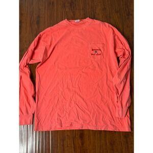 Birdwell Beach Britches Long Sleeve T Shirt Men's SZ XL Beach Surf Pink Salmon
